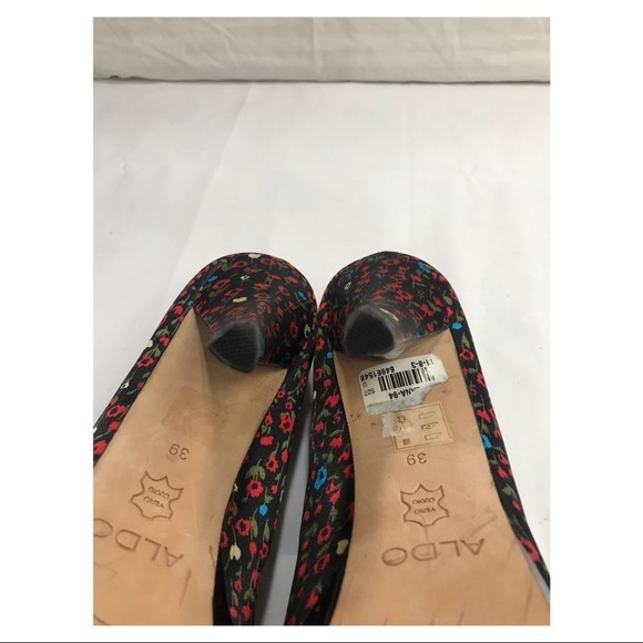 ALDO Open Toe Caged Flower Print Heels Women’s Size :39 - Picture 7 of 8